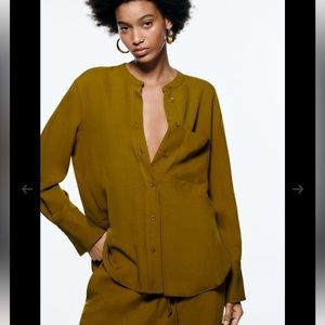 ZARA LOOSE-FITTING SHIRT WITH A POCKET